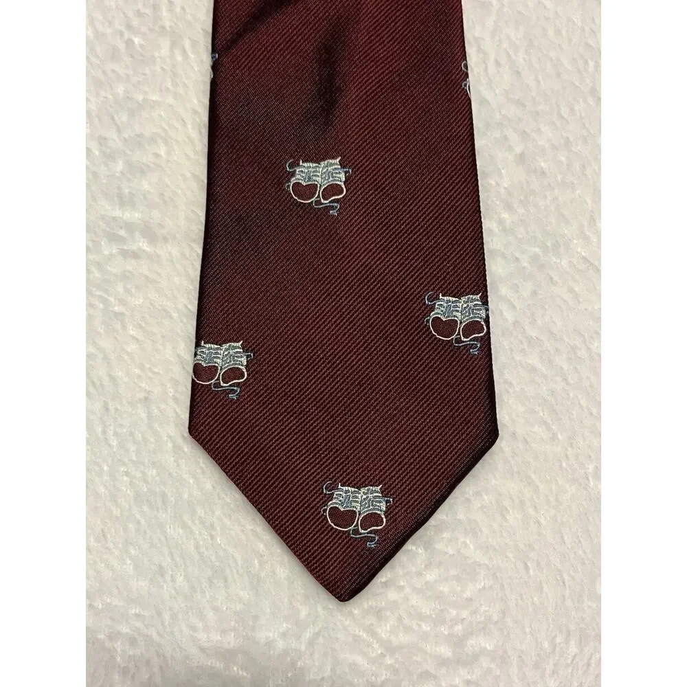 Vintage Khorassan For The Centurions Comedy Tragedy Masks Necktie Theater